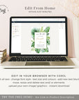 Tropical Save the Date Invitation Template