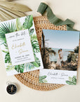 Tropical Save the Date Invitation Template