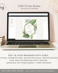 Tropical Save the Date With Photo Template