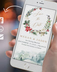 Natalia | Christmas Themed Wedding Save the Date Evite