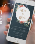 Natalia | Christmas Wedding Invitation Evite