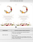 Ambra | Fall Wedding Thank You Cards Template