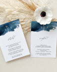 GRETA | Destination Beach Wedding Invitation with Rsvp Template