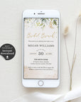 Flora | Rustic Bridal Brunch Electronic Invitations
