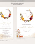 Ambra | Fall Wedding Ceremony Program Template