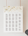 Dora | Elegant Wedding Seating Plan Template