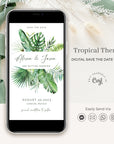 Tropical Wedding Save the Date Evite