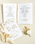 Dora | Elegant Wedding Ceremony Program Template
