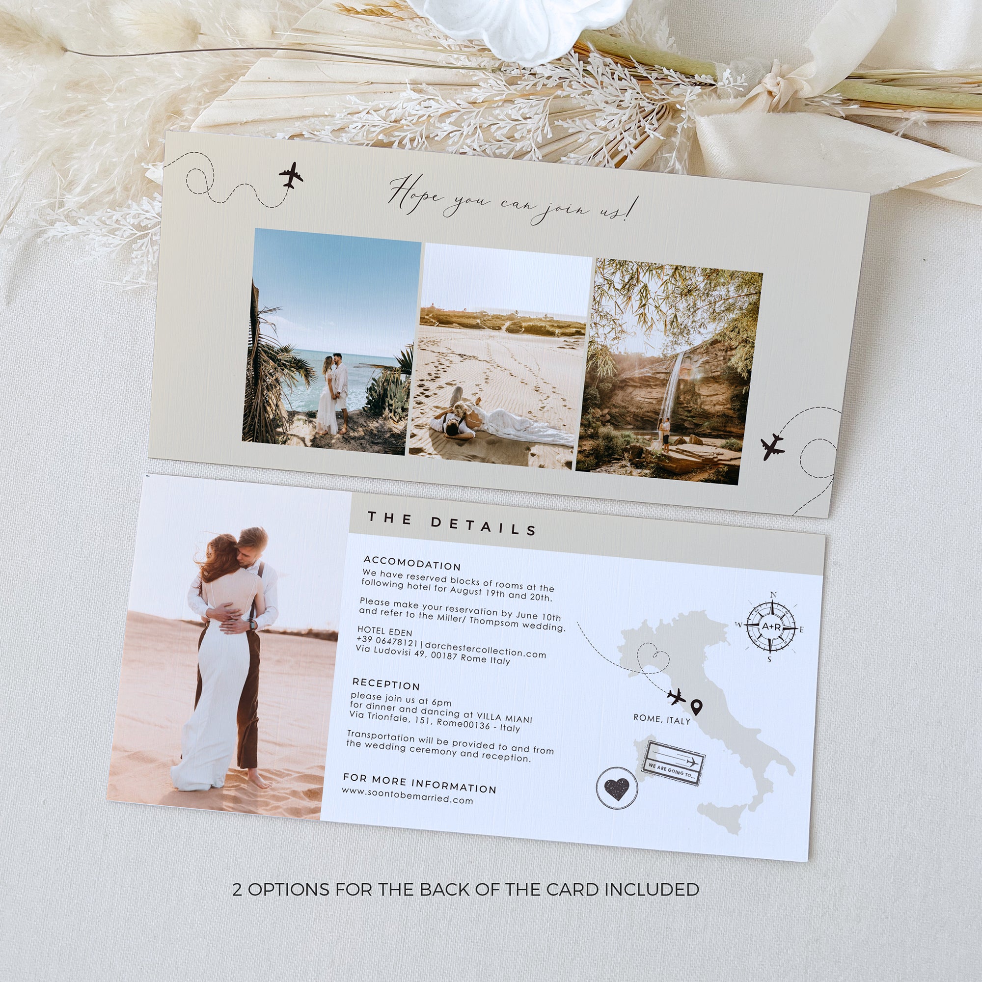 Sofia | Boarding Pass Ticket Wedding Invitation Template