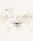 Sofia | Travel Theme Monogram Wedding Logo Template