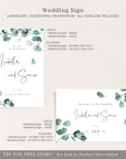 Luisa | Eucalyptus Wedding Welcome Sign Template