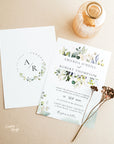 Flora | Rustic Wedding Invitation Printable