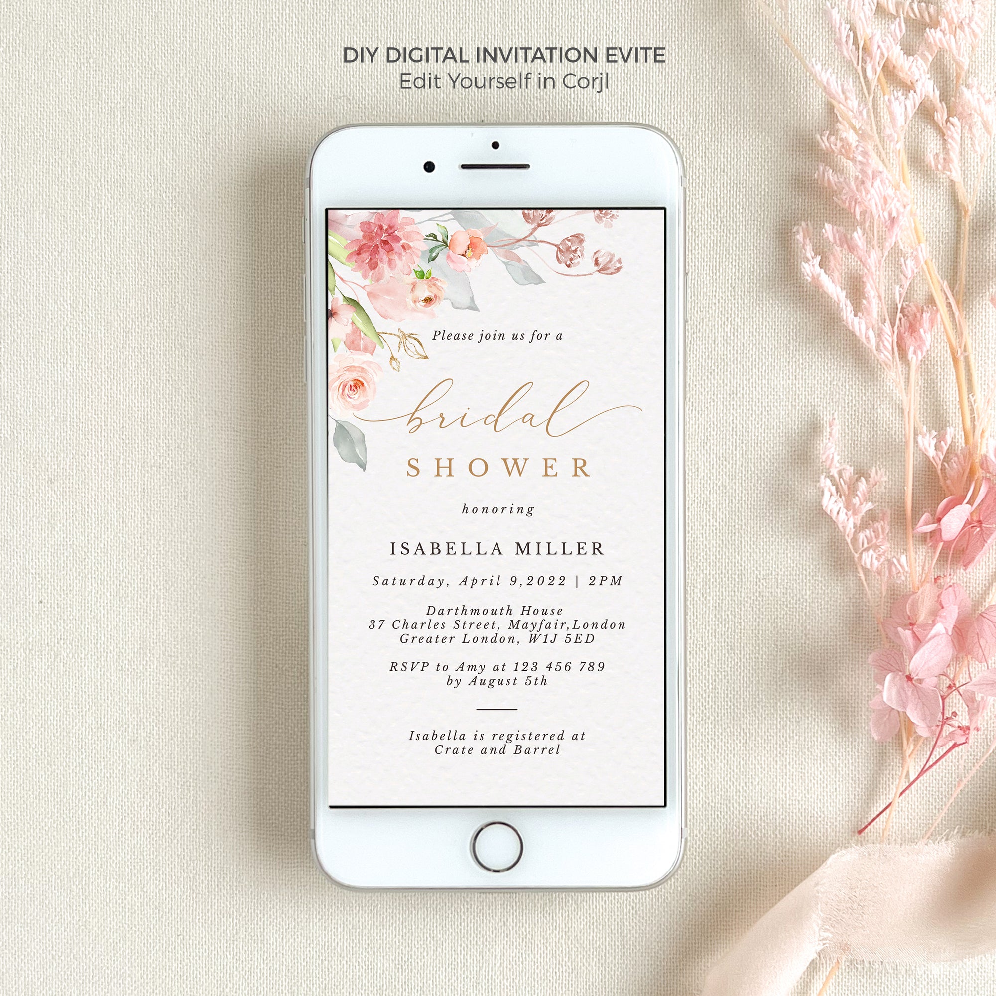 Fiorella | Evite Bridal Shower