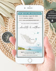 Mira | Boarding Pass Tropical Save the Date Evite