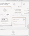 Giulia | Modern Wedding Invitation Set Template