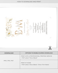 Dora | Elegant Wedding Ceremony Program Template