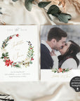 Natalia | Christmas Wedding Save the Date Card Template