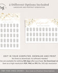 Dora | Elegant Wedding Seating Plan Template