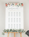 Natalia | Christmas Wedding Seating Chart Template