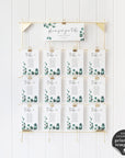 Luisa | Eucalyptus Wedding Seating Cards Template