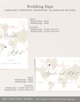 Sofia | Travel Themed Wedding Welcome Sign Template