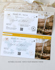 Sofia | Boarding Pass Save The Date Printable
