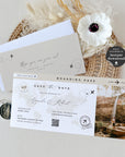 Sofia | Boarding Pass Save The Date Printable