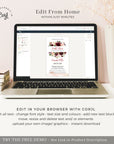 Rossella | Burgundy Bridal Shower Electronic Invitation