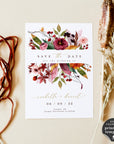 Ambra | Fall Wedding Save the Date Card Template