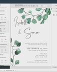 Luisa | Eucalyptus Wedding Stationery Bundle Templates