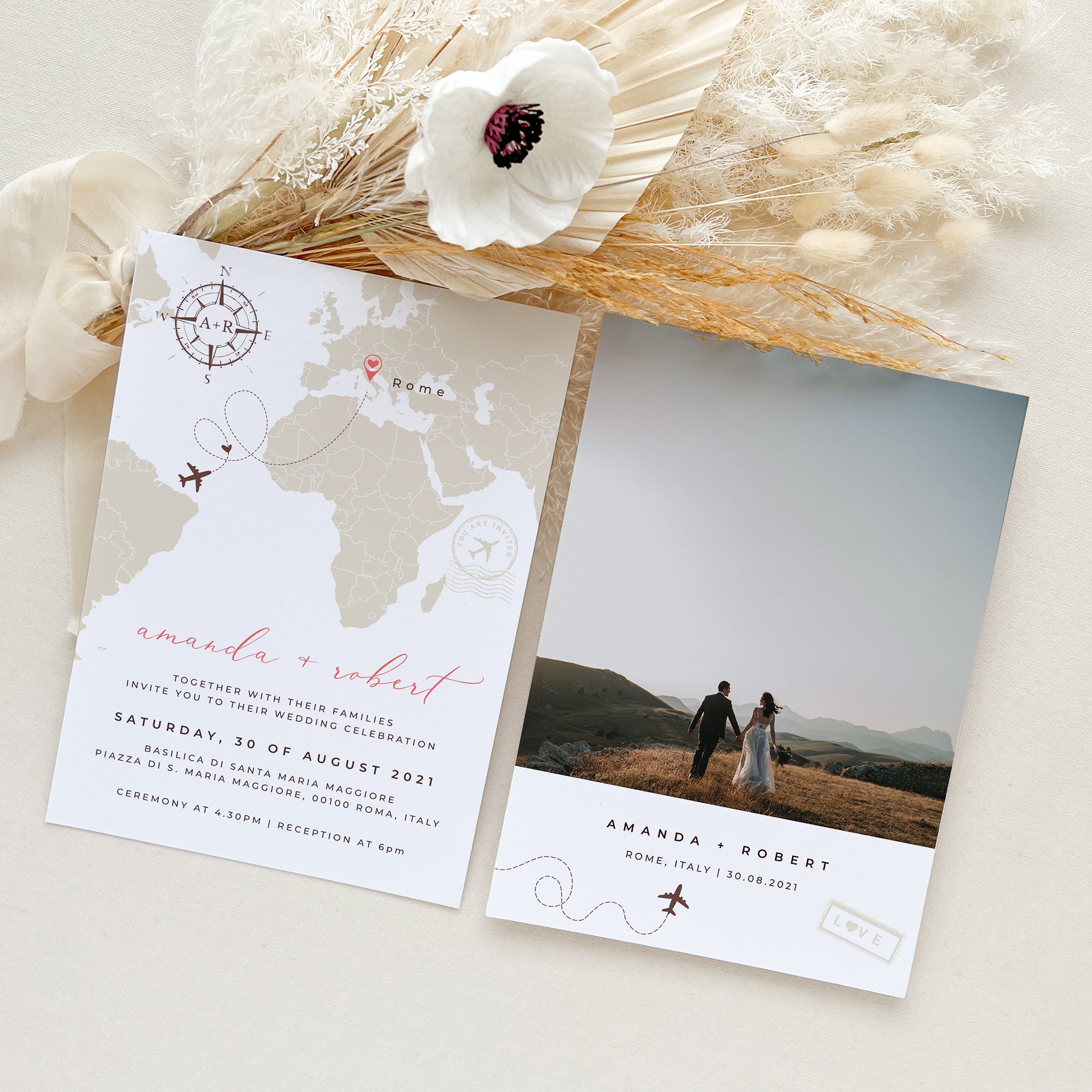 Sofia | Destination Wedding Invitation Template