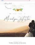Marisol | Sunflowers Wedding Logo Design Template