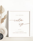 SIENNA Terracotta Wedding Sign Template Small