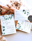 Luisa | Eucalyptus Wedding Invitation Set Template