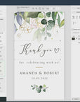 Flora | Rustic Wedding Favour Tags Template