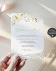 Dora | Elegant wedding invitation Editable