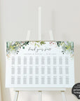 Flora | Printable Template for Seating Chart Wedding