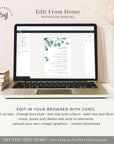 Luisa | Eucalyptus Wedding Menu Template