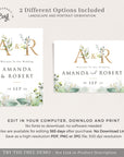 Flora | Welcome To Our Wedding Sign Template