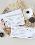 Sofia | Boarding Pass Ticket Wedding Invitation Template
