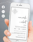 Giulia | Modern Electronic Wedding Invitation