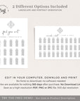 Giulia | Printable Wedding Seating chart Template