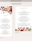 Ambra | Template for Wedding Menu