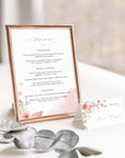 Fiorella | Romantic Wedding Name Place Cards Template