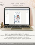 Marina | Beach Wedding Save the Date Evite With Photo