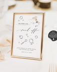 Sofia | Bubbles Send Off Wedding Sign Template