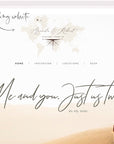 Sofia | Travel Theme Monogram Wedding Logo Template