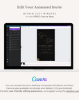 ANITA Save the Date Video Template - Black & Gold