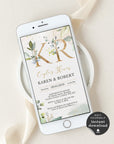 Flora | Rustic Couples Shower Digital Invitation