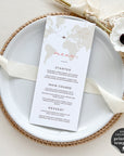 Sofia | World Map Wedding Menu Template